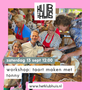 Workshop: taart maken met Tonny