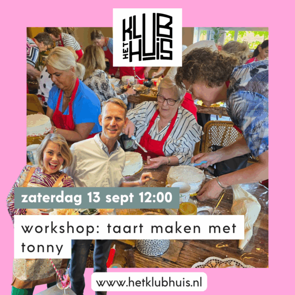Workshop: taart maken met Tonny