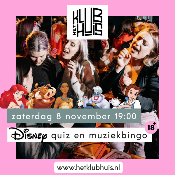 Disney pubquiz en muziekbingo (uitverkocht)