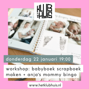 Workshop baby scrapbook maken + bingo