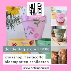 Workshop: terracotta bloempotten schilderen