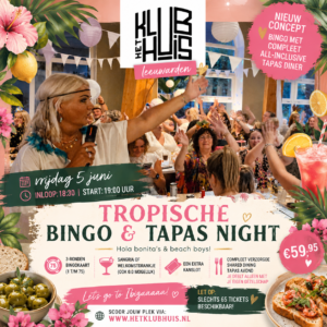 Tropische bingo & tapas night 🤍🌴